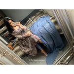 Luxury linen peplum grey